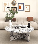 Round Marble Coffee Table | KAIRAV - onehappyhome