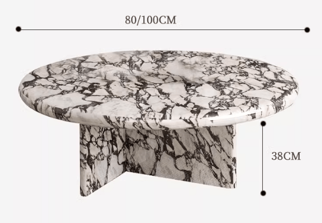 Round Marble Coffee Table | KAIRAV - onehappyhome