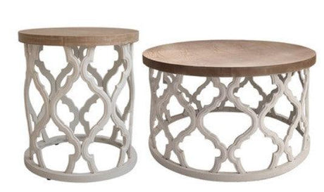 Rustic Coffee Table and Side Table | LEILA - onehappyhome