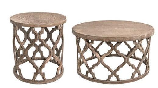 Rustic Coffee Table and Side Table | LEILA - onehappyhome