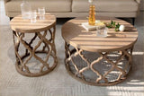 Rustic Coffee Table and Side Table | LEILA - onehappyhome