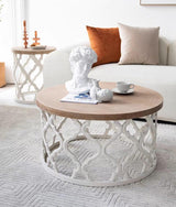 Rustic Coffee Table and Side Table | LEILA - onehappyhome