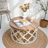 Rustic Coffee Table and Side Table | LEILA - onehappyhome