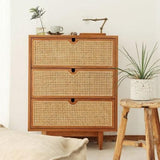 Rustic Rattan Chest of Drawers / Cabinet | DIVINA - onehappyhome