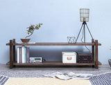 rustic solid wood tv stand