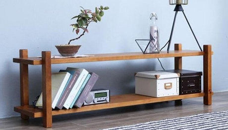 Rustic Solid Wood TV Console | CLARA - onehappyhome