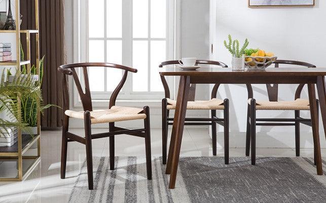 Rustic Wishbone Dining Chair | CORINA - onehappyhome