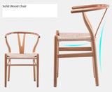 Rustic Wishbone Dining Chair | CORINA - onehappyhome