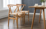 Rustic Wishbone Dining Chair | CORINA - onehappyhome