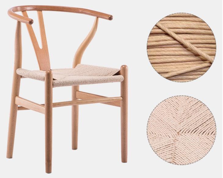 Rustic Wishbone Dining Chair | CORINA - onehappyhome