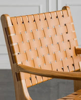 Saddle Leather Dining Chair | ANDREA - onehappyhome