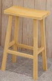 Saddle Solid Wood Bar Stool | CHLOE - onehappyhome