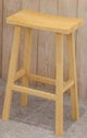 Saddle Solid Wood Bar Stool | CHLOE - onehappyhome