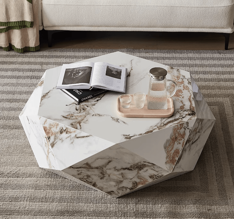 Sintered Stone Coffee Table | UJJVAL - onehappyhome