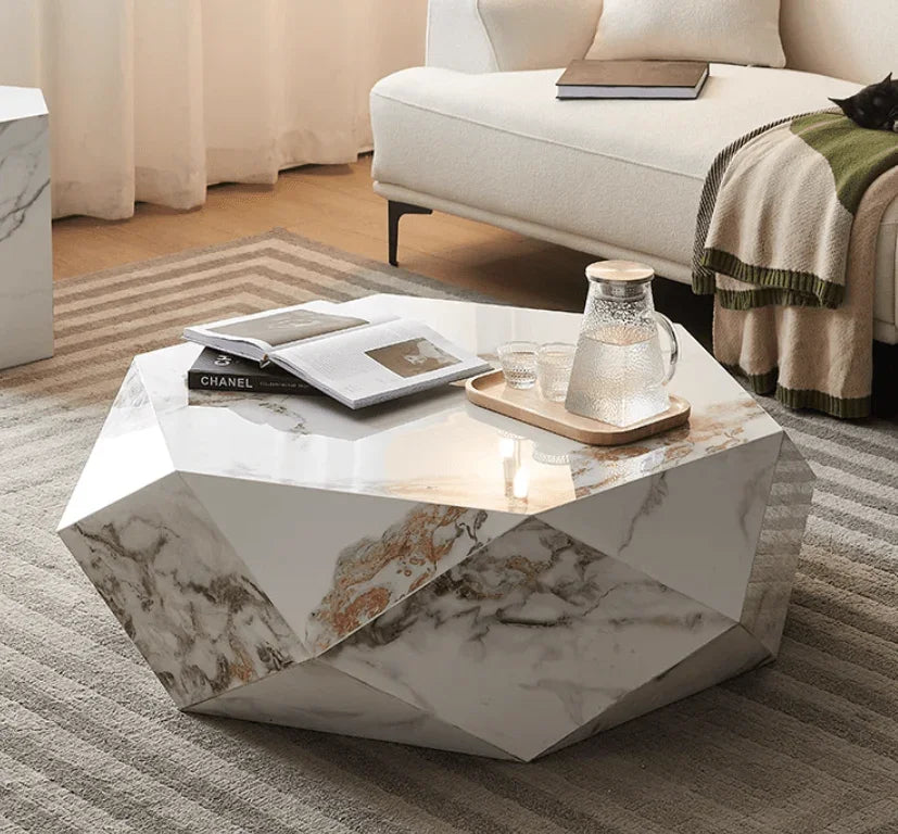 Sintered Stone Coffee Table | UJJVAL - onehappyhome