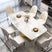 Sintered Stone Dining Table x Steel Legs | LEIGHTON - onehappyhome