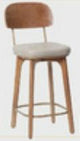 Solid Wood Bar Chair | BRENDA - onehappyhome