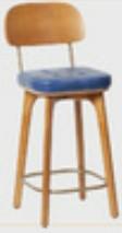 Solid Wood Bar Chair | BRENDA - onehappyhome