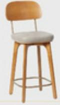 Solid Wood Bar Chair | BRENDA - onehappyhome