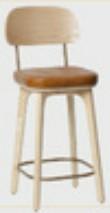 Solid Wood Bar Chair | BRENDA - onehappyhome