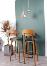 Solid Wood Bar Chair | BRENDA - onehappyhome