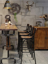 Solid Wood Bar Chair | ELIJAH - onehappyhome