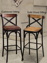 Solid Wood Bar Chair | ELIJAH - onehappyhome