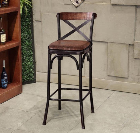 Solid Wood Bar Chair | ELIJAH - onehappyhome