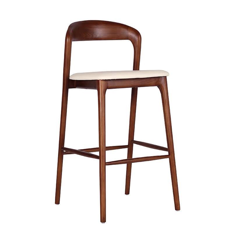solid wood bar chair