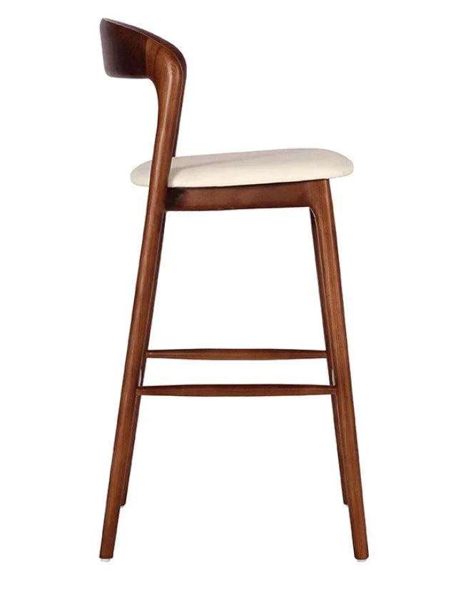 Solid Wood Bar Chair | RAMON - onehappyhome