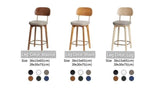 Solid Wood Bar Stool | BRENDA - onehappyhome