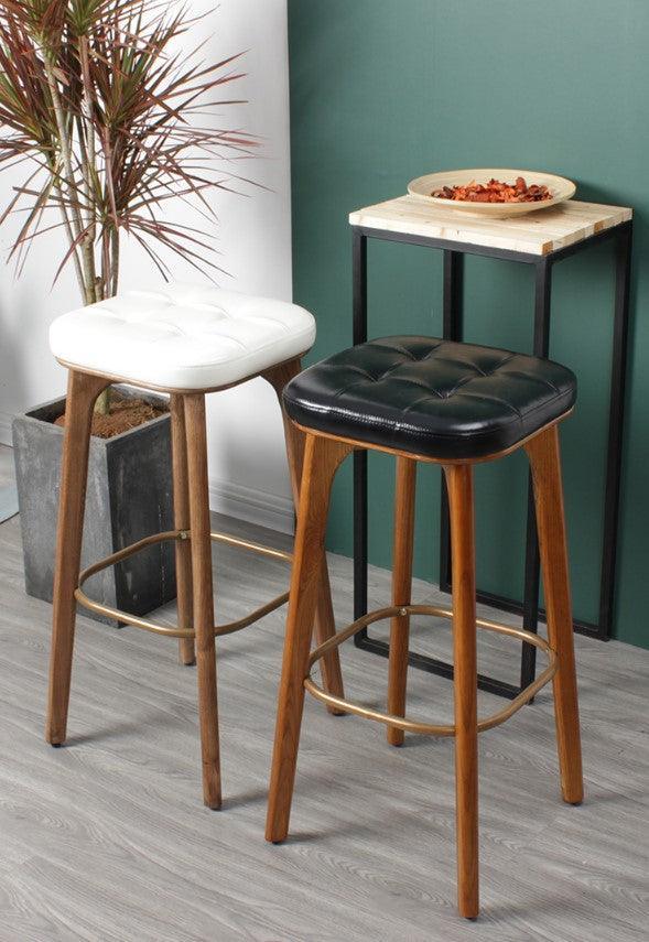 Solid Wood Bar Stool | BRENDA - onehappyhome