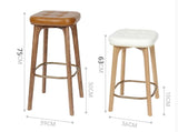 Solid Wood Bar Stool | BRENDA - onehappyhome