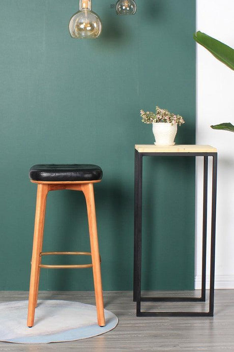 Solid Wood Bar Stool | BRENDA - onehappyhome