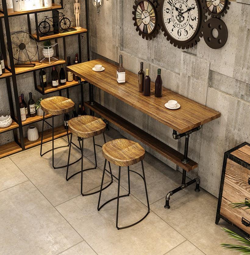 Solid Wood Bar Stool | LUCAS - onehappyhome