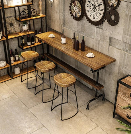 Solid Wood Bar Stool | LUCAS - onehappyhome