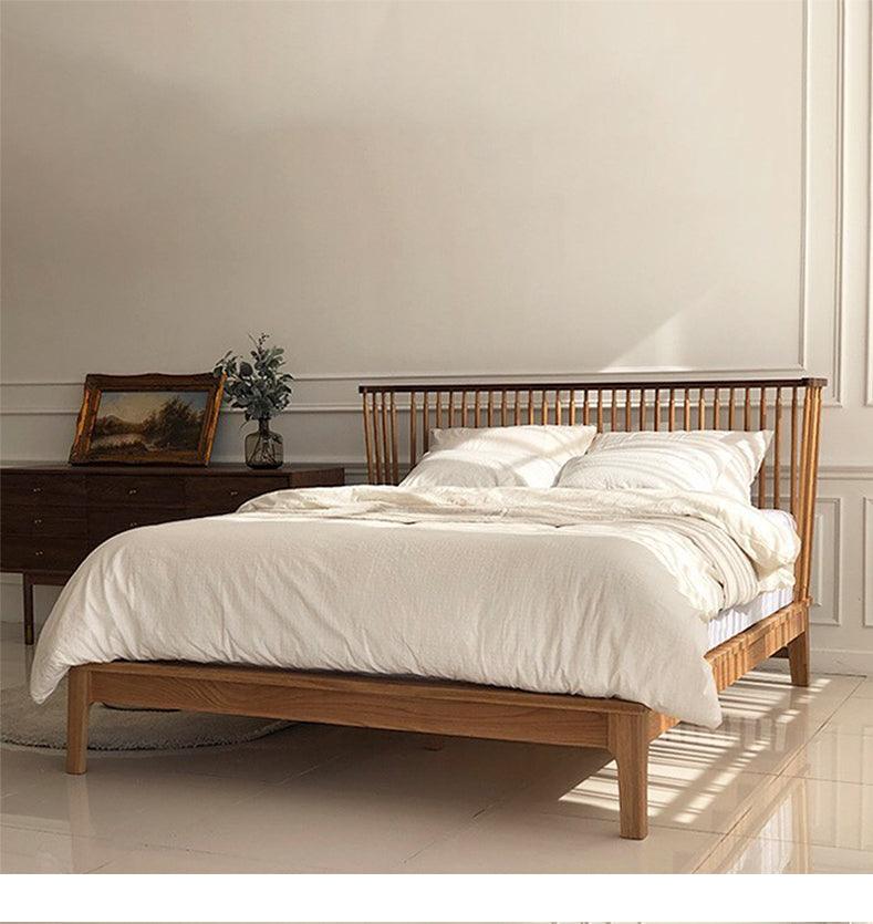 Solid Wood Bed Frame | MAHEK - onehappyhome