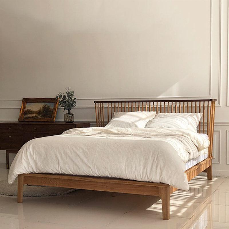 Solid Wood Bed Frame | MAHEK - onehappyhome