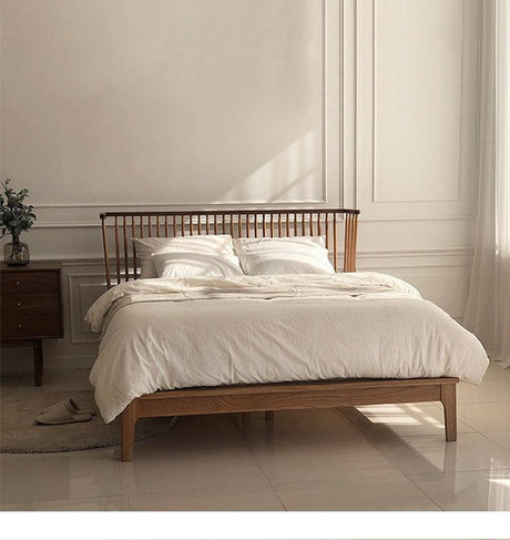 Solid Wood Bed Frame | MAHEK - onehappyhome