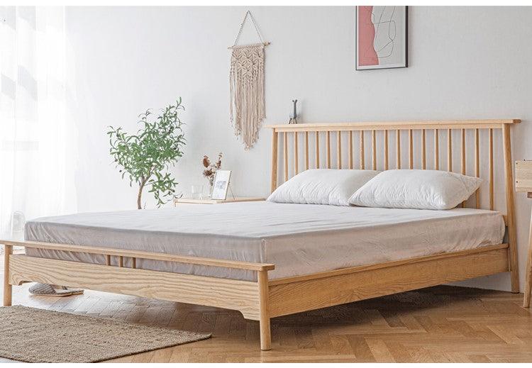 solid wood bed frame