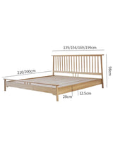 Solid Wood Bed Frame | SANSA - onehappyhome
