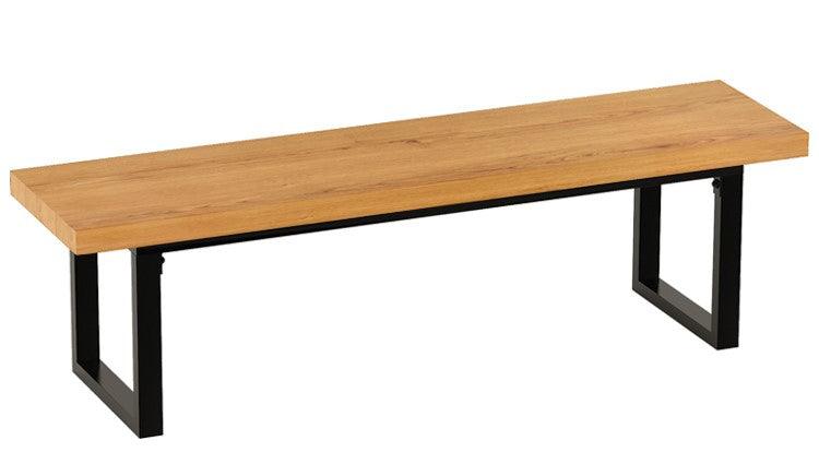 Solid wood dining bench