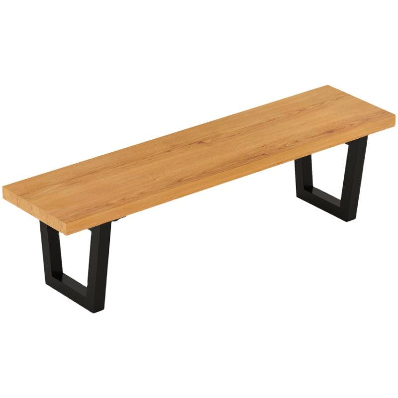 solid wood bench