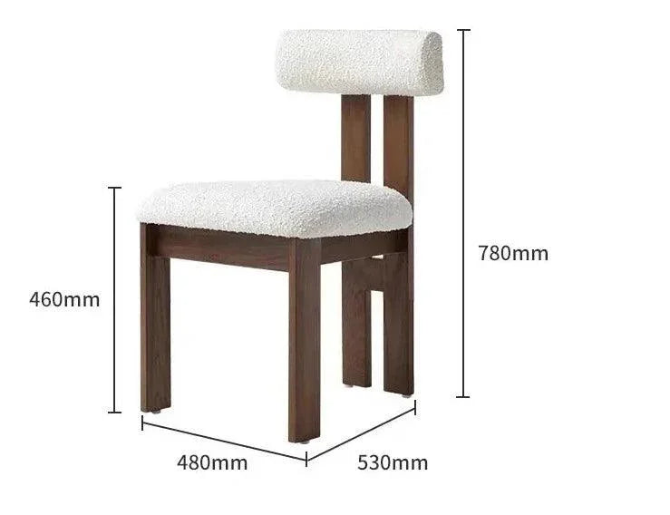 Solid Wood Dining Chair | DEVAL - onehappyhome