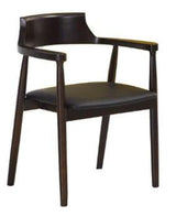 black wood dining chair