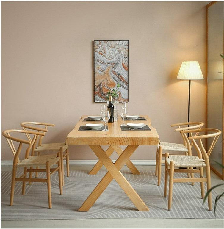 Solid Wood Dining Set | IDIKA - onehappyhome