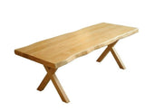 solid wood dining table