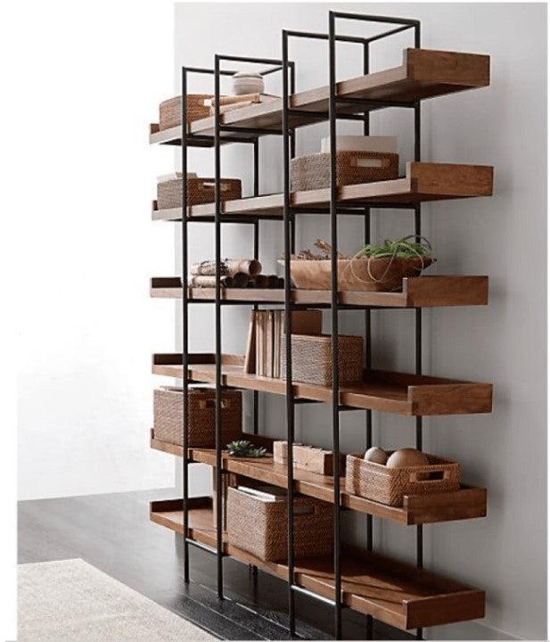 metal frame bookshelf