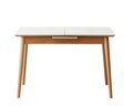 extendable solid wood dining table