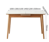 Solid Wood Extendable Dining Table | LAURA - onehappyhome